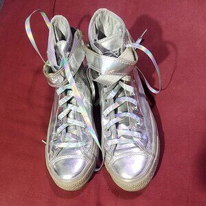 Converse Chuck Taylor All Star Metallic Silver High Top Sneaker